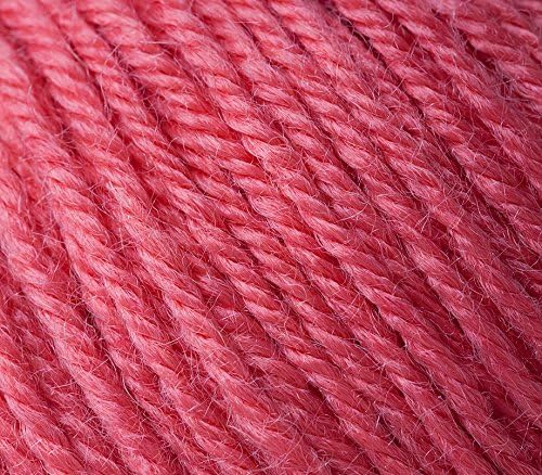5 Pack - Gazzal Baby Wool 1.76 Oz (50g) / 218 Yards (200m) Fine Baby Yarn, 40% Lana Merino, 20% Cashmere Type Polyamide; (Red - 819) - Image 3