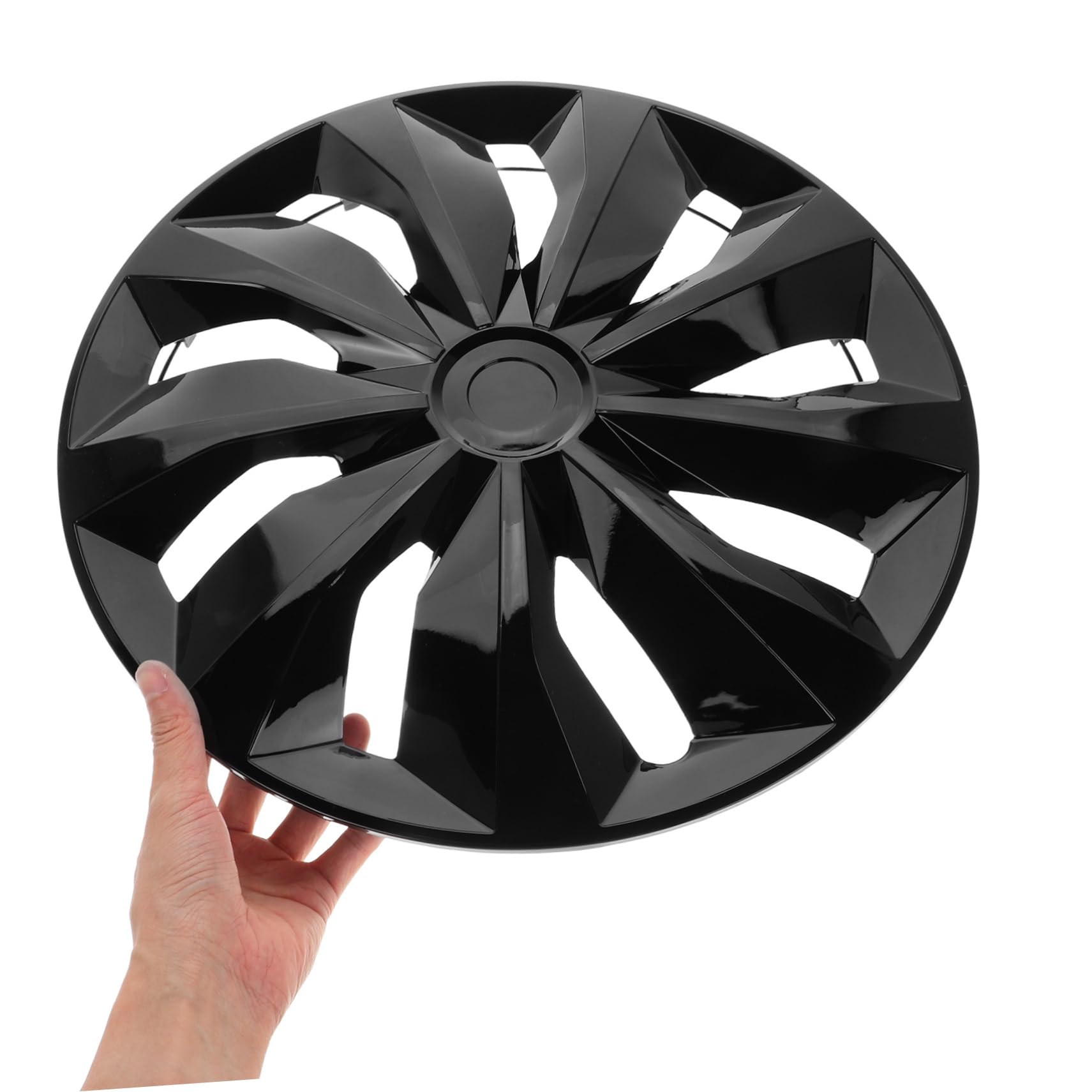 Didiseaon Copricerchi Nero Opaco per Ruote Auto da 15 Pollici in Pp, Coprimozzo Elegante e Resistente, Facile da Installare per Esterni Auto Stile Casuale
