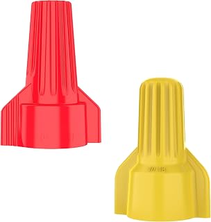 IDEAL WingTwist Wire Connectors 30-5152J, Assorted Red & Yellow 150 Pack - Secure Twist-On for Copper Wires