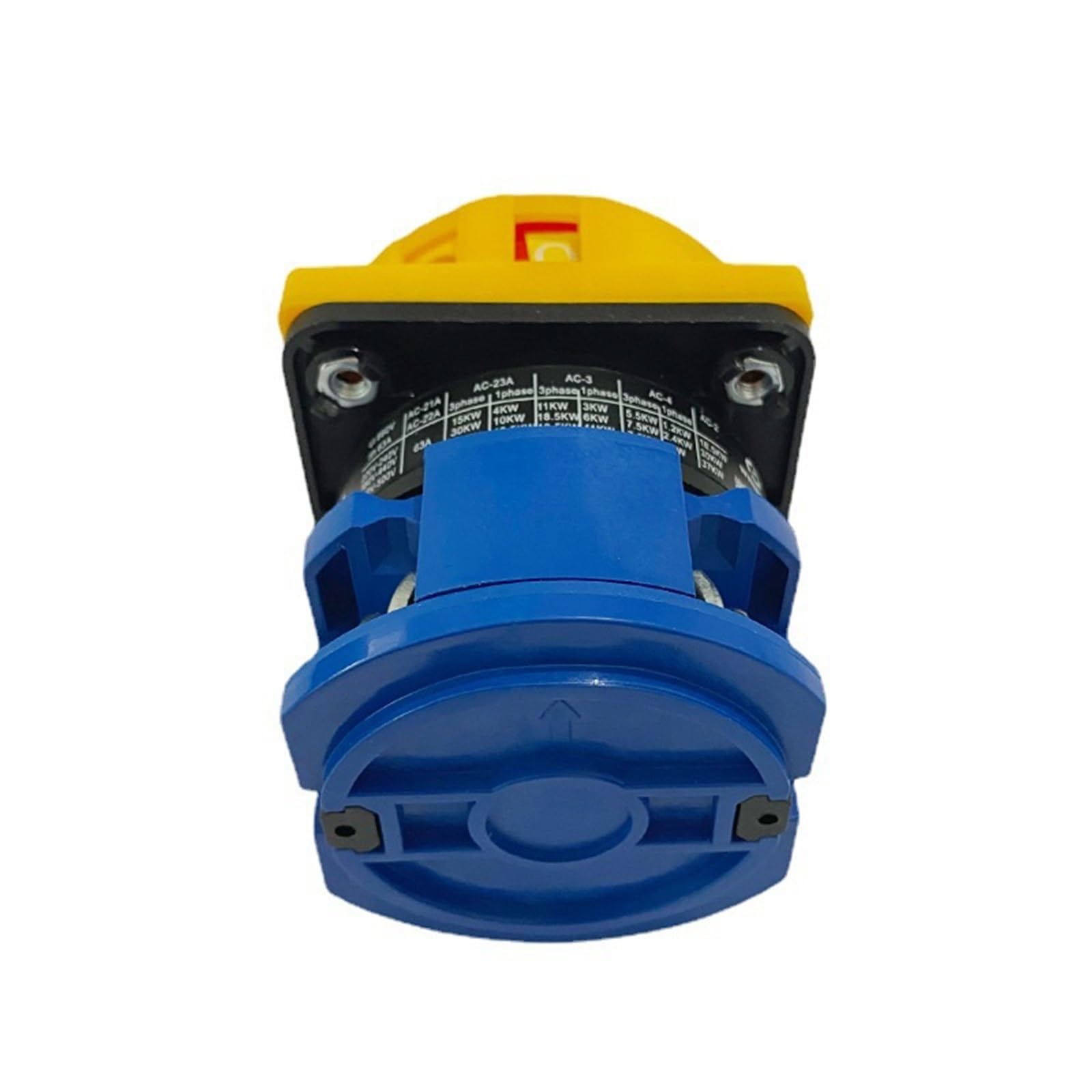 Interruptor de Leva Giratorio de conversión de candado, 690V, 63A, Encendido/Apagado, candado de 2 dígitos, 1 Polo, Parada de Emergencia, LW26GS-63/1 YMW26
