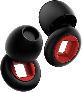 LOZIEMI Quiet Ear Plugs for Sleep, Noise Reduction – Super Soft, Reusable Hearing Protection in Flexible Silicone for Sleep, Concerts Noise Sensitivity - 8 Ear Tips in XS/S/M/L – 28dB