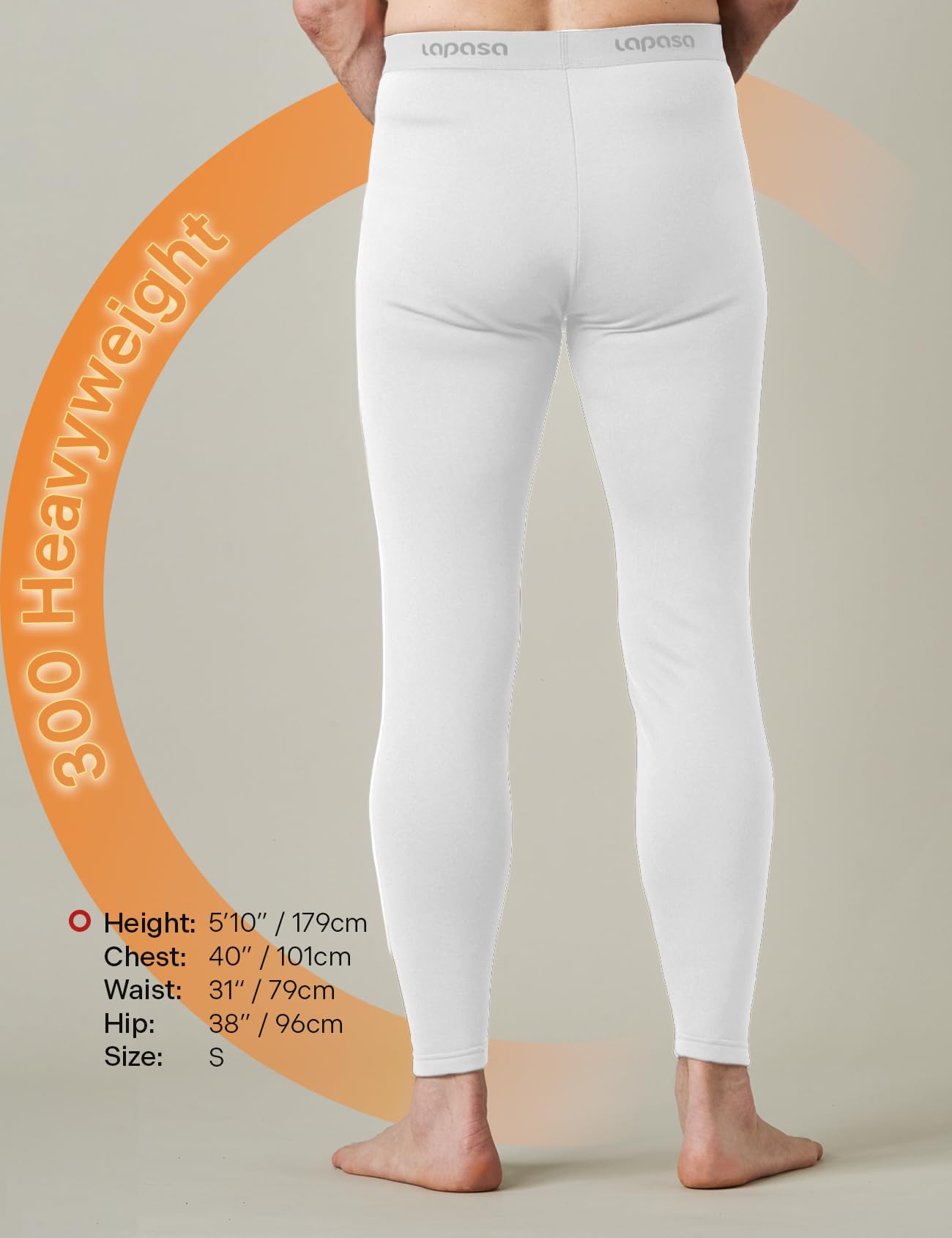 LAPASA Pacco da 2 o 1 Calzamaglie Termica Uomo Fodera in Pile Medio/Pesante Pantaloni Termici Sportivi Strato Base Biancheria Intima Leggings Caldi M10/M25/M56