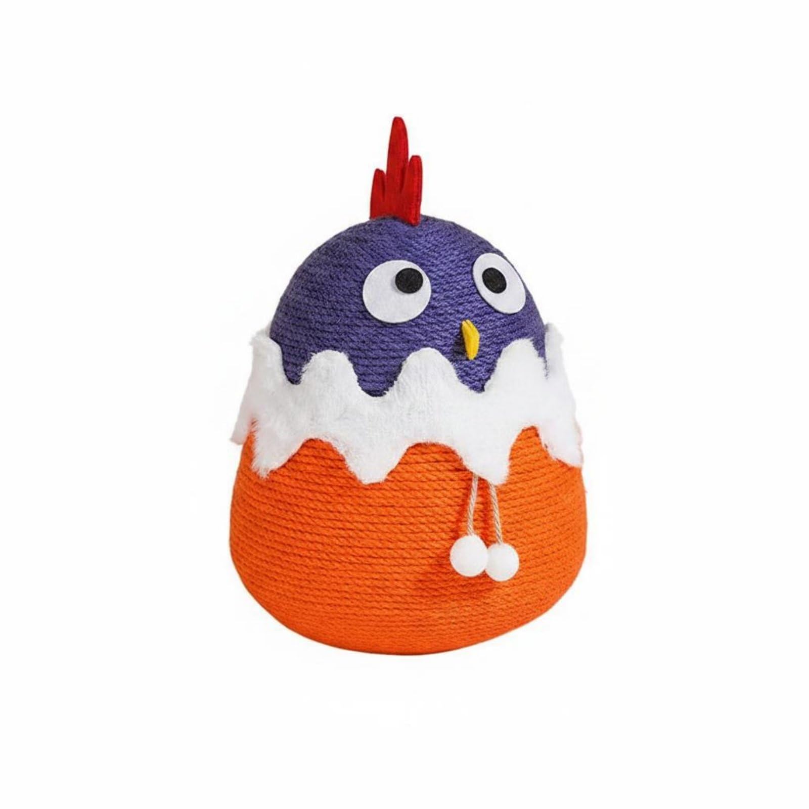 Bola rascadora para gatos con base oscilante y pelota giratoria para interior