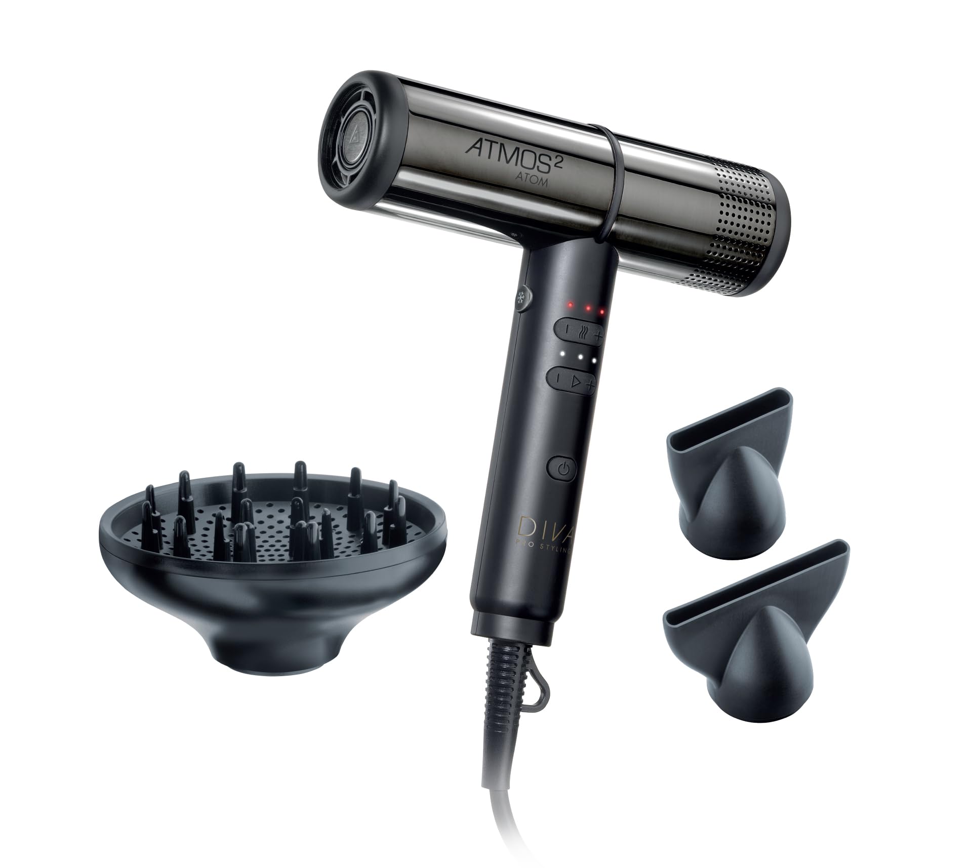 Diva Professional Styling Atmos 2 Atom Hair Dryer Black