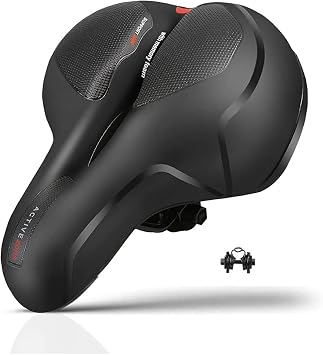 Bicycle Seat Saddle Airzone Air Duct Reflective Elastomer Spring Soft Texture Saddle