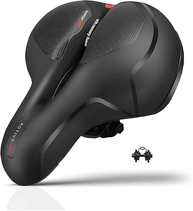 Bicycle Seat Saddle Airzone Air Duct Reflective Elastomer Spring Soft Texture Saddle