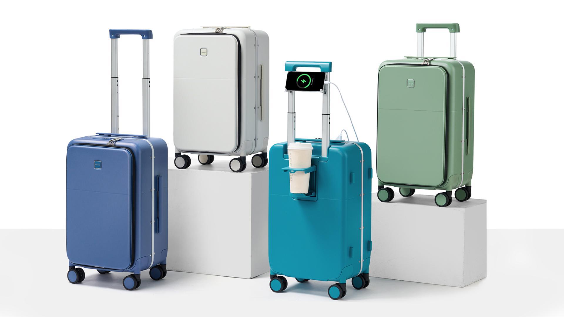 Amazon.com | Hanke 24 Inch Checked Luggage with Cup Holder and USB