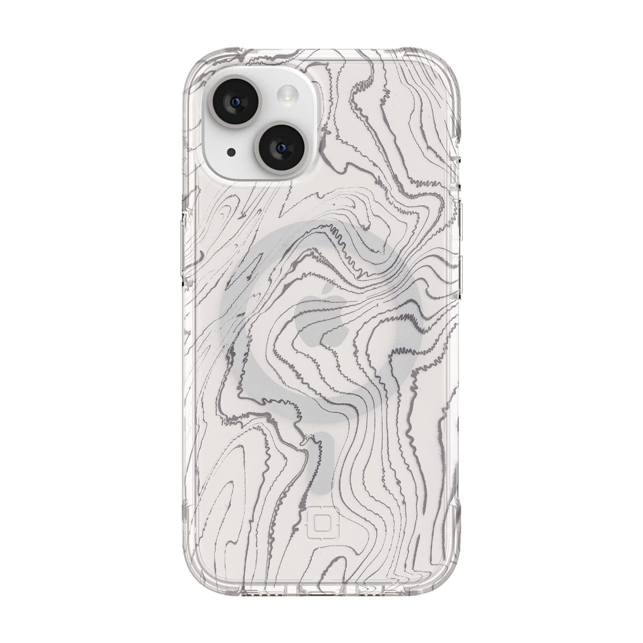 Incipio Forme for MagSafe Series Case for iPhone 14, Sleek, stylish and nature inspired - Topographic (IPH-2004-TPG)