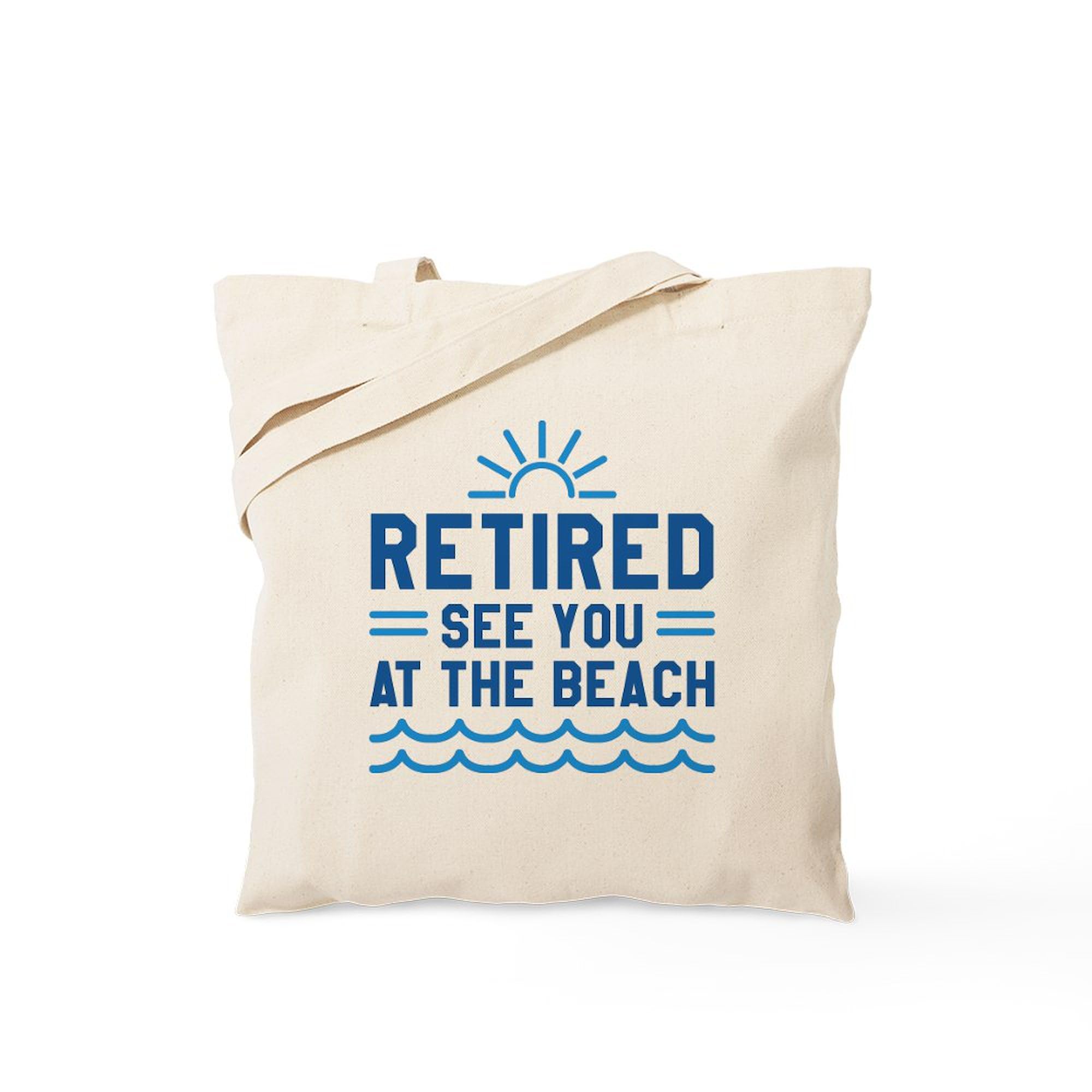 CafePress Retired See You at The Beach Tote Bag Reusable Natural Beige Canvas Shopping Bag