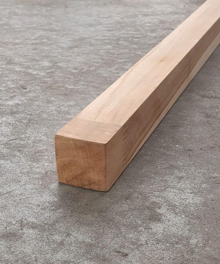 BioMaderas Teakholzstab, durchgehend, FSC 100% 40mm Breite, 40mm Stärke, 110cm Länge