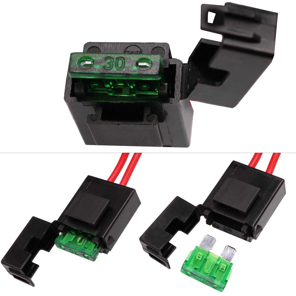 Amazon.co.jp: HUIQIAODS 汎用スイッチ付き リレーハーネス 12V 40A