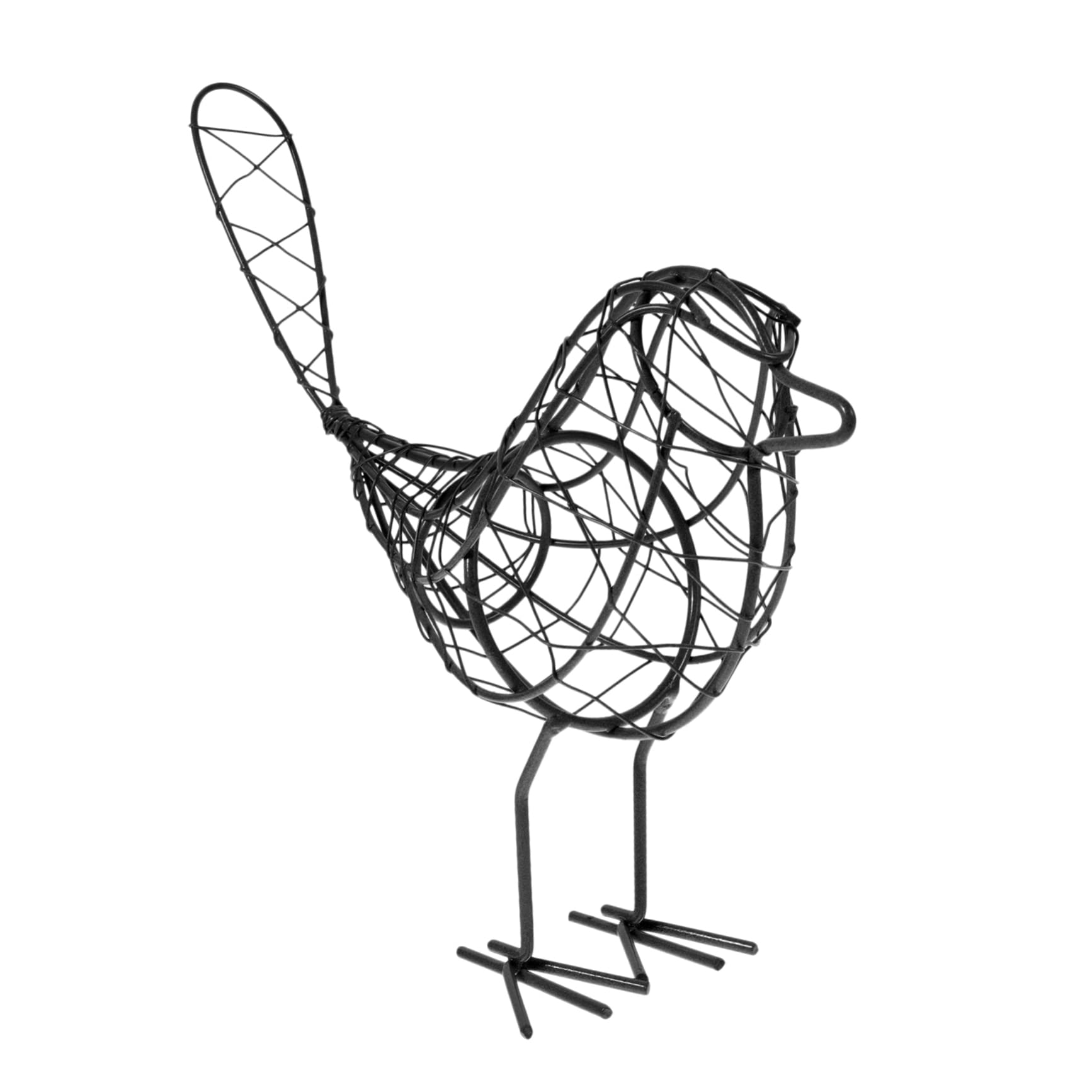 Cabilock 4 Piezas decoración de Aves de Alambre artesanías de Aves Estatua de pájaro decoración de pájaros de Hierro de pájaros para de Modelado