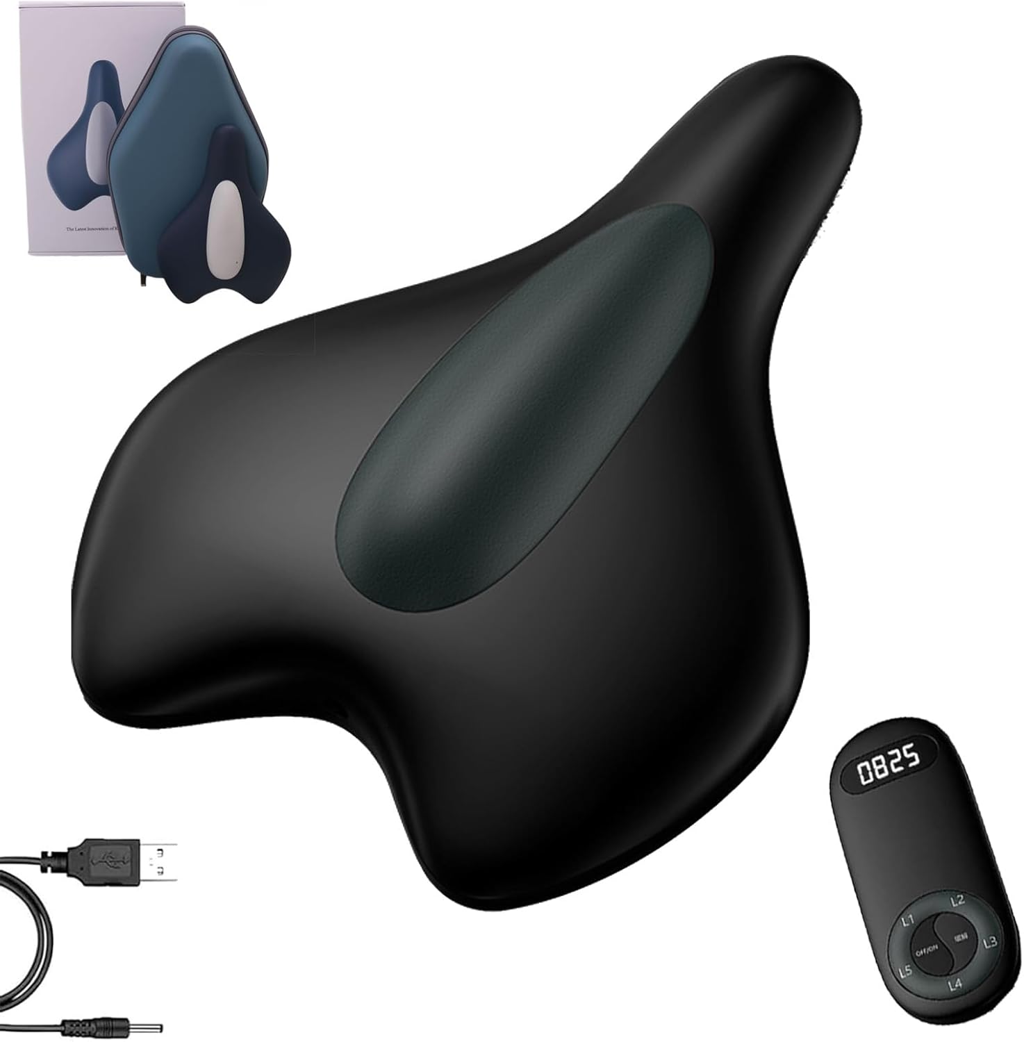 Pelvic Floor Muscle Trainer for Women and Men with 5 Intensity Gears | Remote Control Kegel Exerciser Device for Postpartum Recovery, Core Strength and Bladder Control Support