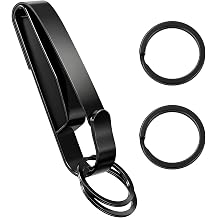Stainless Steel Tactical Key Holder - One-Handed Quick Release for Police & Law Enforcement, 1.5-2.25 Inch Duty Belt