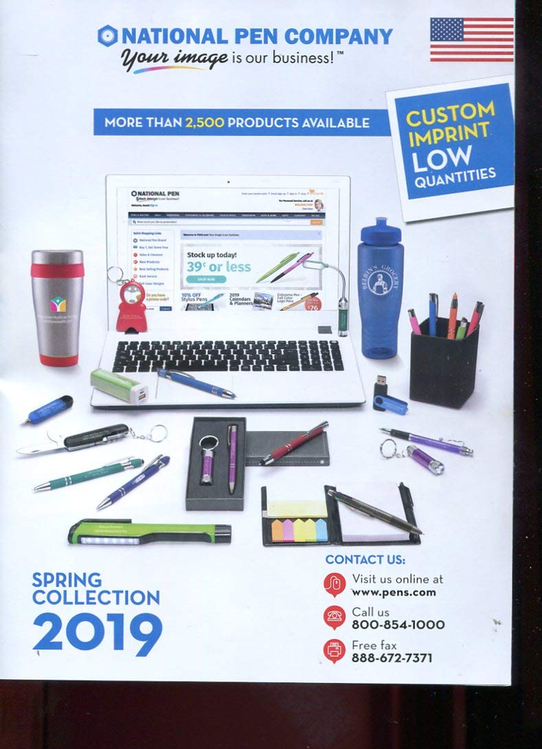 NATIONAL PEN COMPANY CATALOG SPRING COLLECTION 2019 /ILLUSTRATED