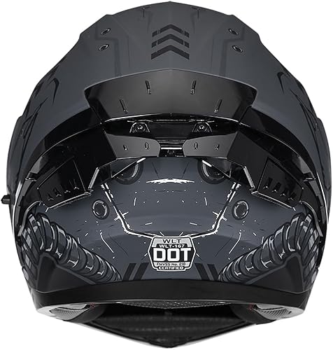 Miniatura 3 de Casco de Motociclista de Cara Completa con Visera Dual y Abatible para Adultos, Hombres y Mujeres, Integrado para Motocicleta, Calle, Ciclomotor,