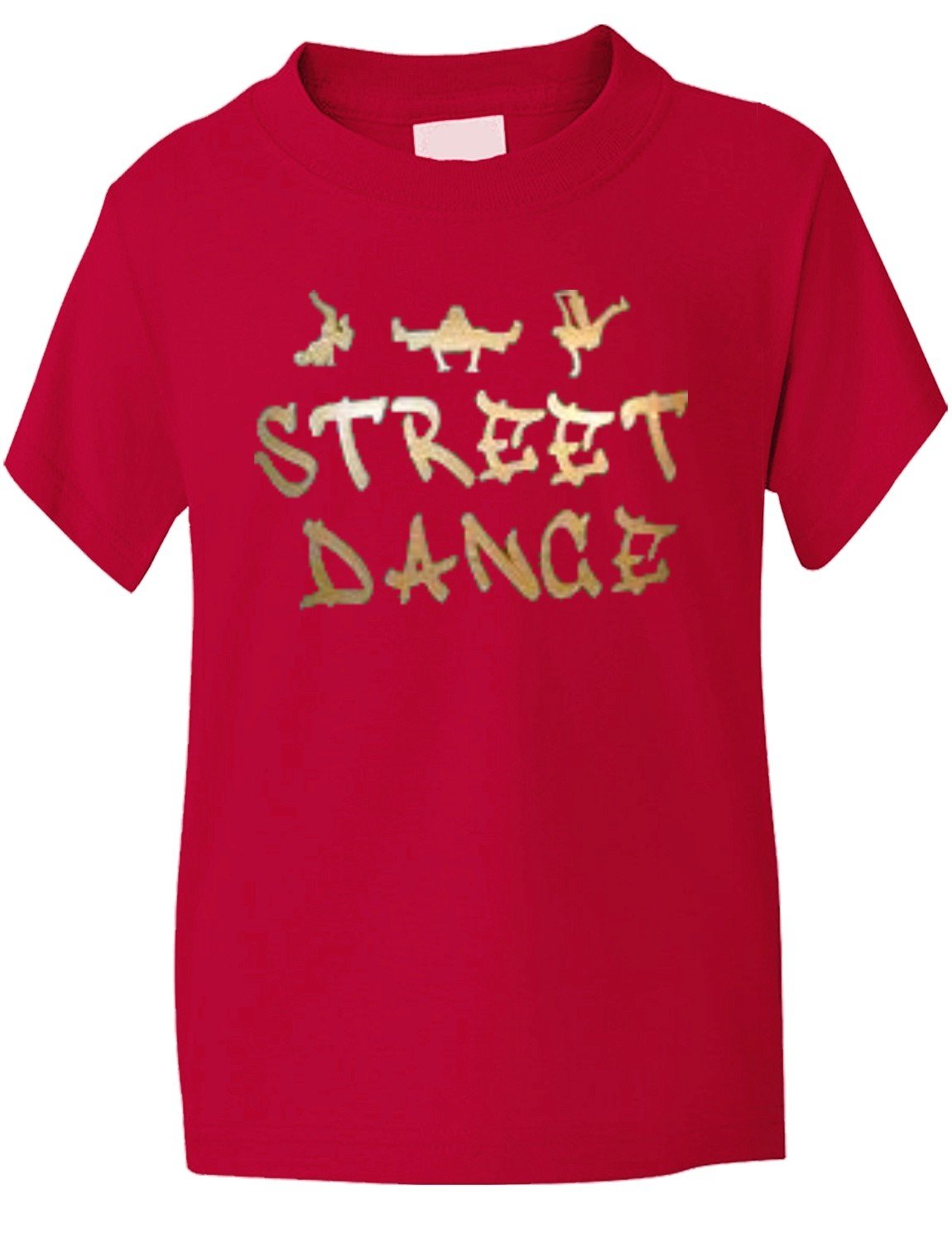Print4u Boys Red Street Dance! Dance School/Disco /Girls T-Shirt 9-11