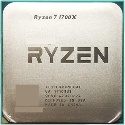 CPU Ryzen 7 1700X R7 1700X 3.4 GHz Eight-Core Sixteen-Thread CPU Processor YD170XBCM88AE Socket AM4 Responsive and Powerful