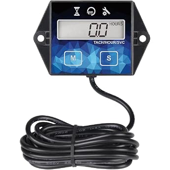 YOOREAL Digital Tachometer Operating Hour Counter Waterproof