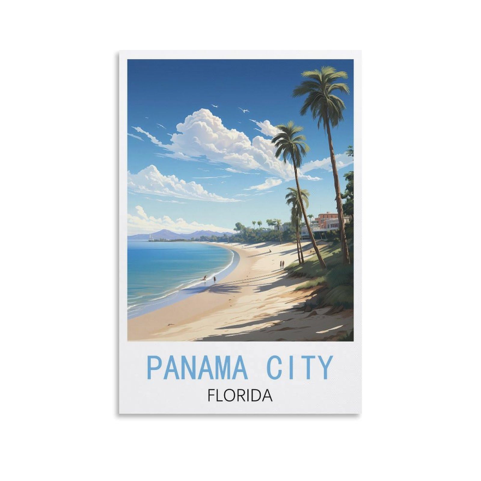 Vintage Tin Signs Ideal for Pub shed Bar Office Man Cave Home Bedroom Dining Room Kitchen Gift Panama City Florida Posters 30x30cm