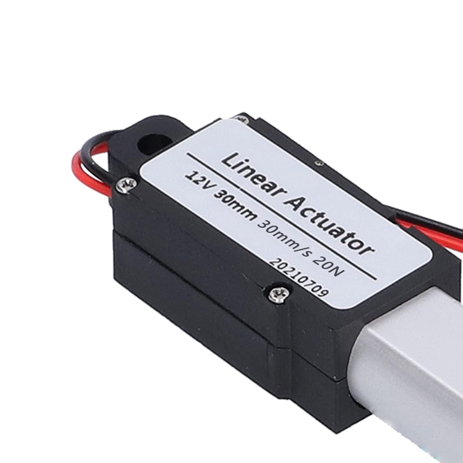 DC 12 V Actionneur Linéaire à Course de 30mm Annulation de Bruit Étanche Mini Actionneur Linéaire électrique (Course 30mm-30mm/s-20N)