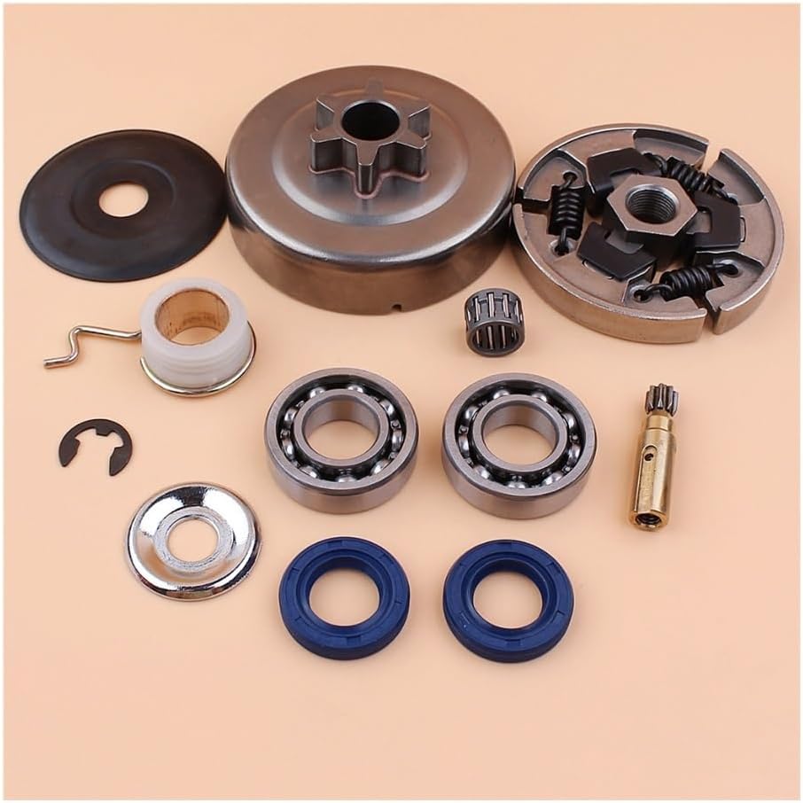 Worm Gear Kit Fit For S 017 018 MS170 MS180 MS 170 180 Chainsaw Clutch Drum Bearing Oil Seal Pump