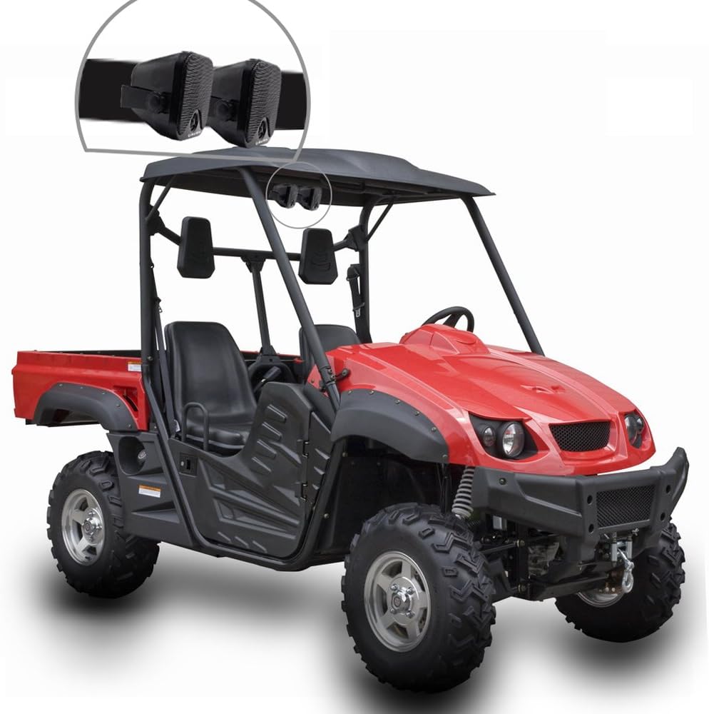 Boats Marine Radio Bluetooth and Speakers Audio System Package - Waterproof Marine Stereo Receiver+ 1 Pari 4 inches Black Speakers + Antenna for Boats ATV UTV Motorcycle 306.301B.056B - Image 5