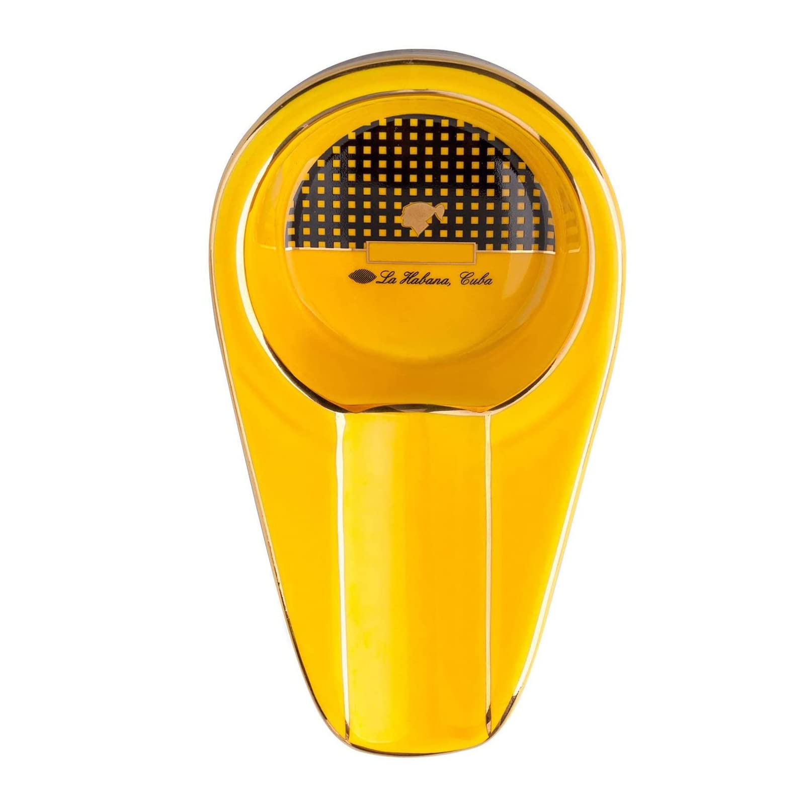 BOWIN Cigar Ashtray Ceramic Single Lightweight and Portable Indoor Outdoor Cigarette Ash Tray