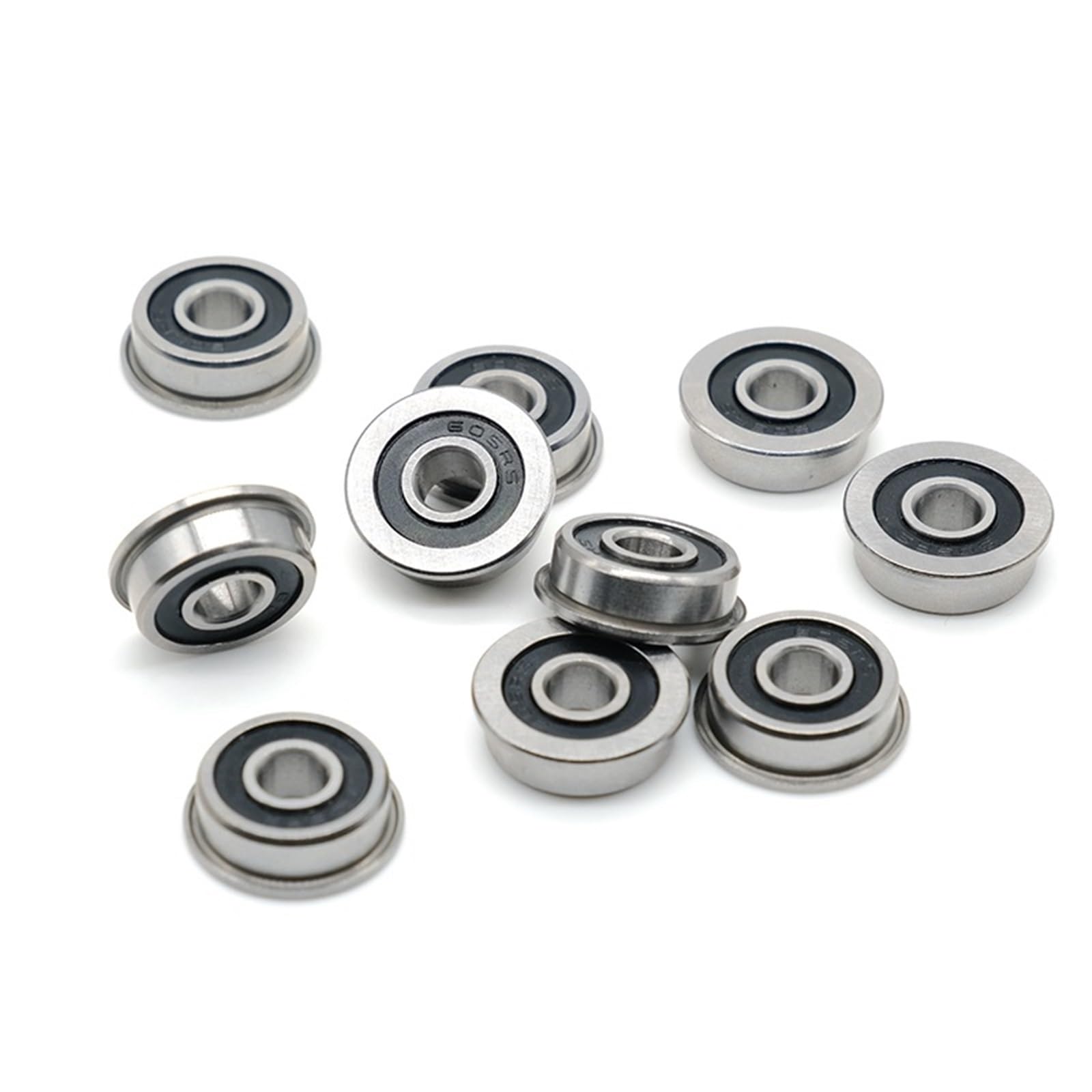 Roulement F605-2RS 5x14x5mm (10 pièces) ABEC-7 roulements à Billes Miniatures à Bride F605RS F605 RS