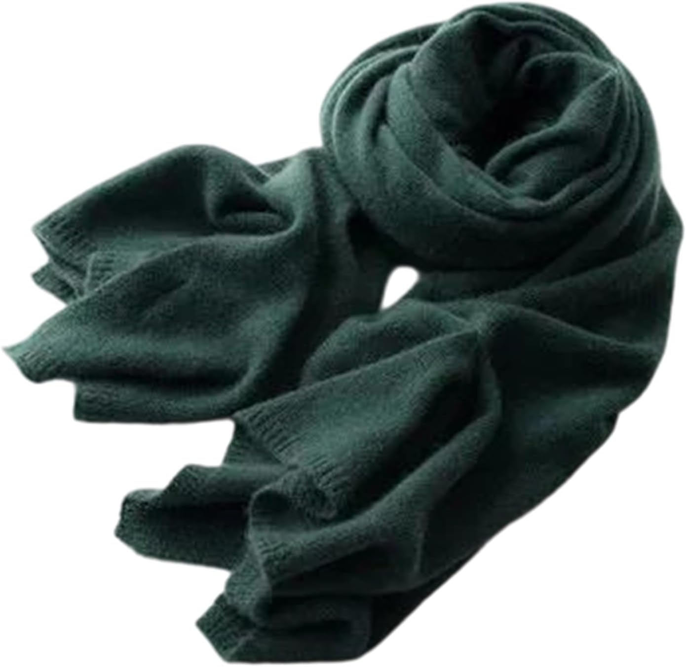Women's 200Cm X 50Cm Large Knitted Cashmere Scarf Long Solid Color Wrap Shawl With Tassels For Travel And Shoulder Covering