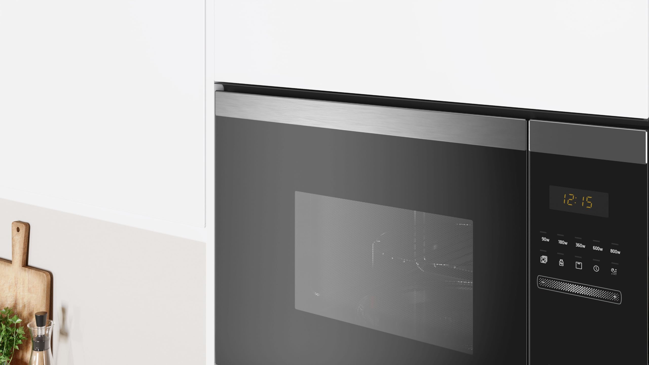 Balay 3CG4172X2 Elektronische Mikrowelle, Einbau ohne Rahmen, 38 cm, 20 l, 5 F, Aqualisis, Ap. links, 8 Rezepte, Drehteller 25,5 cm, mit Grill, schwarzes Glas/Edelstahl, 2022