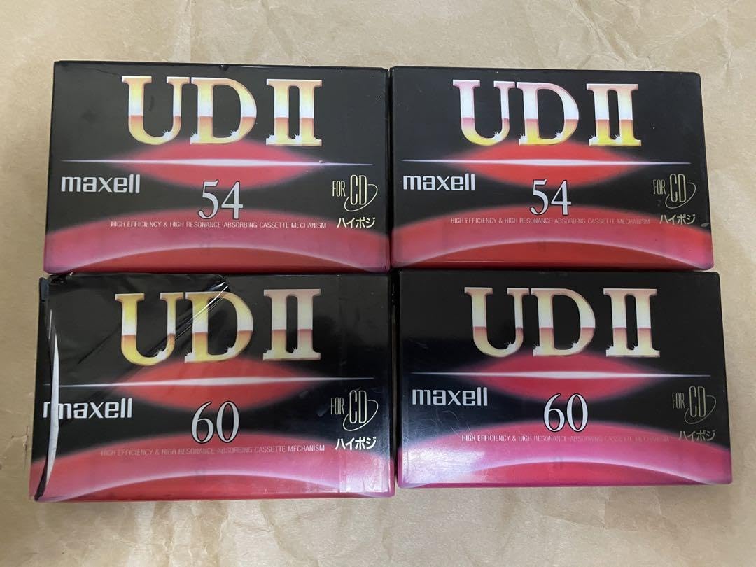 Amazon.co.jp: 【】カセットテープ 60分2本 54分2本 maxell udⅱ