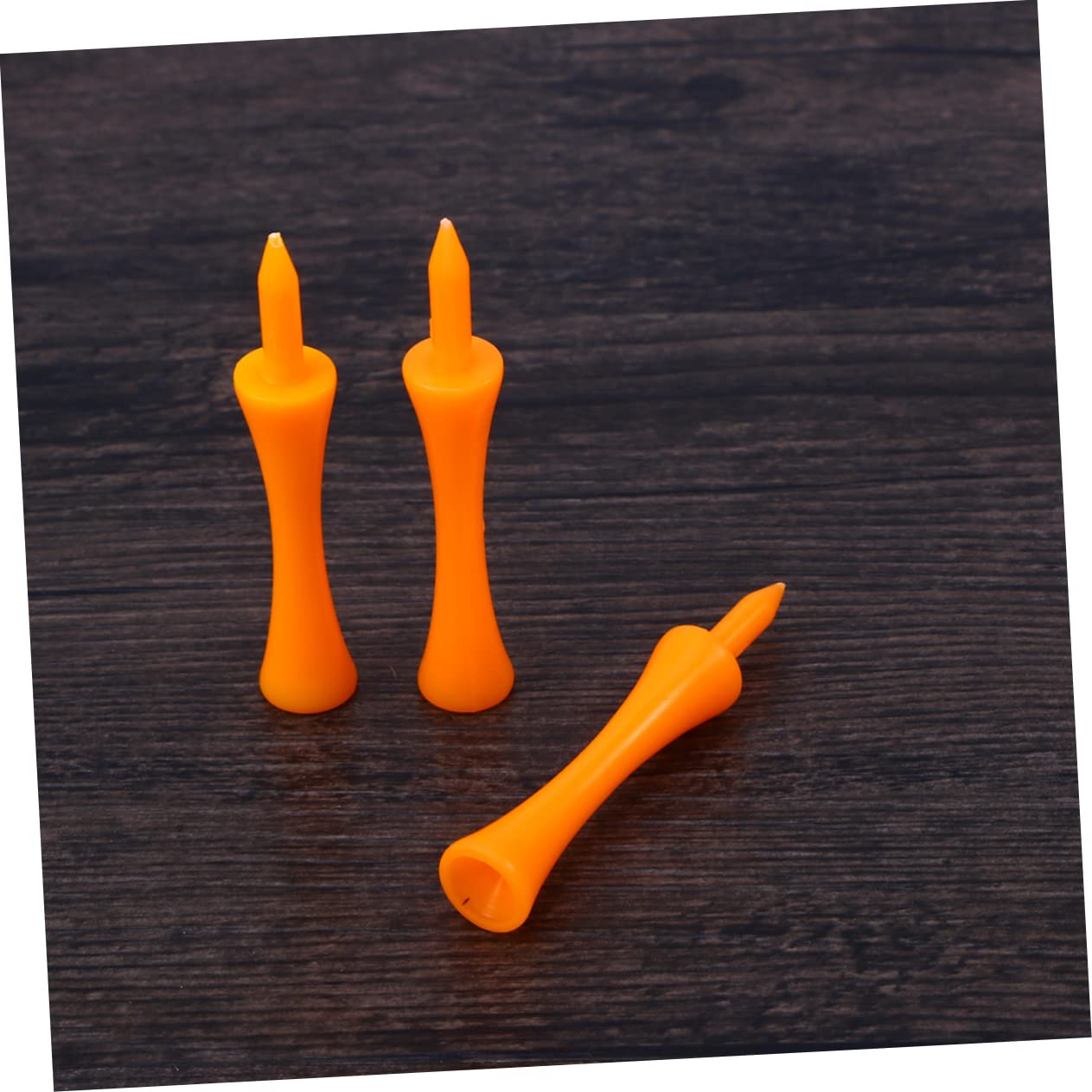 Milisten 50pcs Orange Castle Tees Durable Golf Tees for Easy Visibility and Height Control for Practice