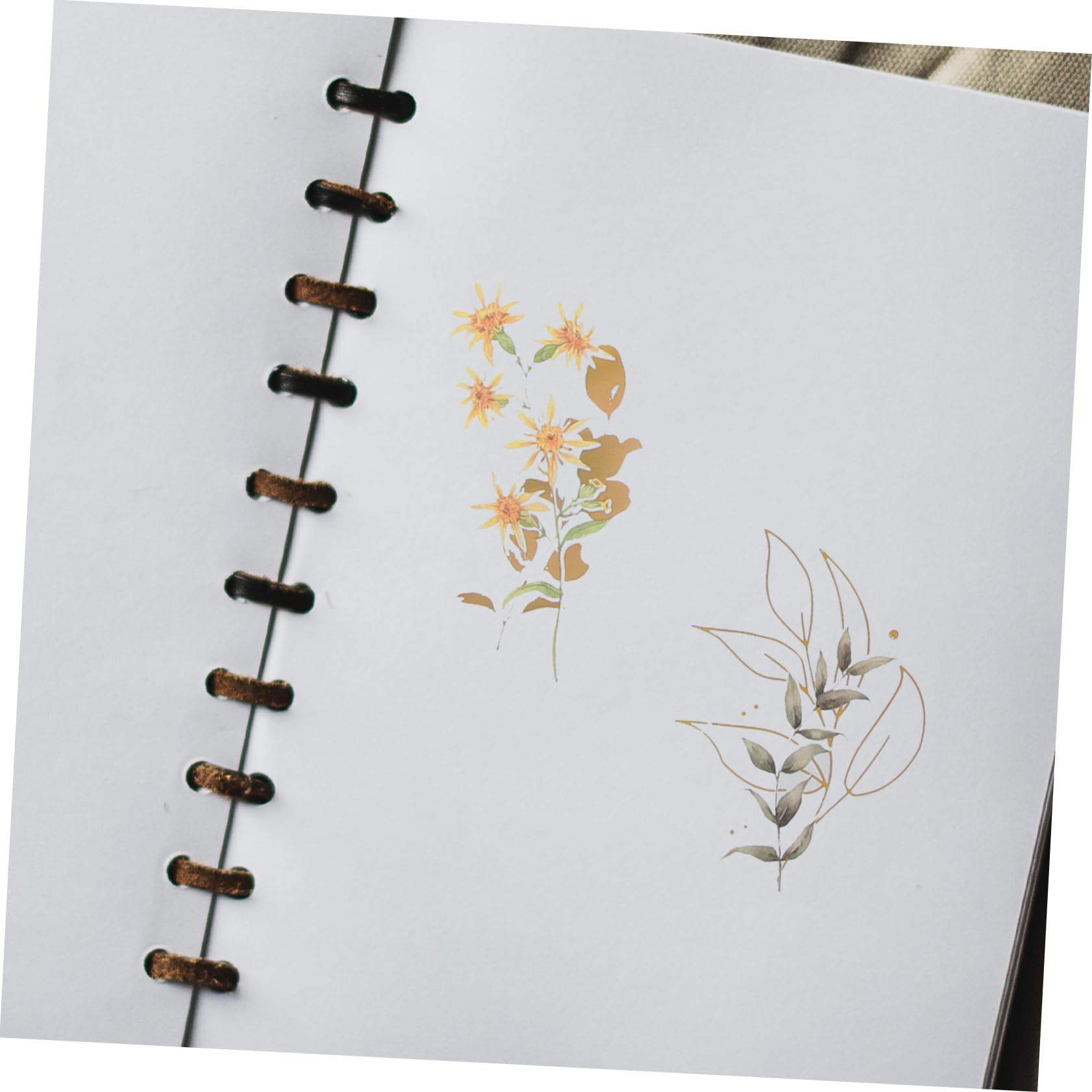 HOMSFOU 4 Set Adesivi Decorativi Per Scrapbooking Con Piante Olografici Adesivi Autoadesivi Per Journaling Fai Da Te Album Fotografici E Decorazioni Stili Misti E Unici 240 Pezzi * 4