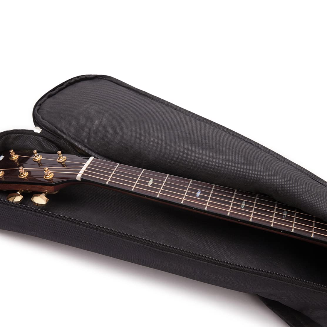 Étui pour Guitare Acoustique Étui de Guitare Sac de Guitare pour 40/41 Pouces 600d Oxford Tissu réglable Guitare Gig Bag Sac à Dos de Guitare Souple étanche avec poignée de piège d'épaule BIG
