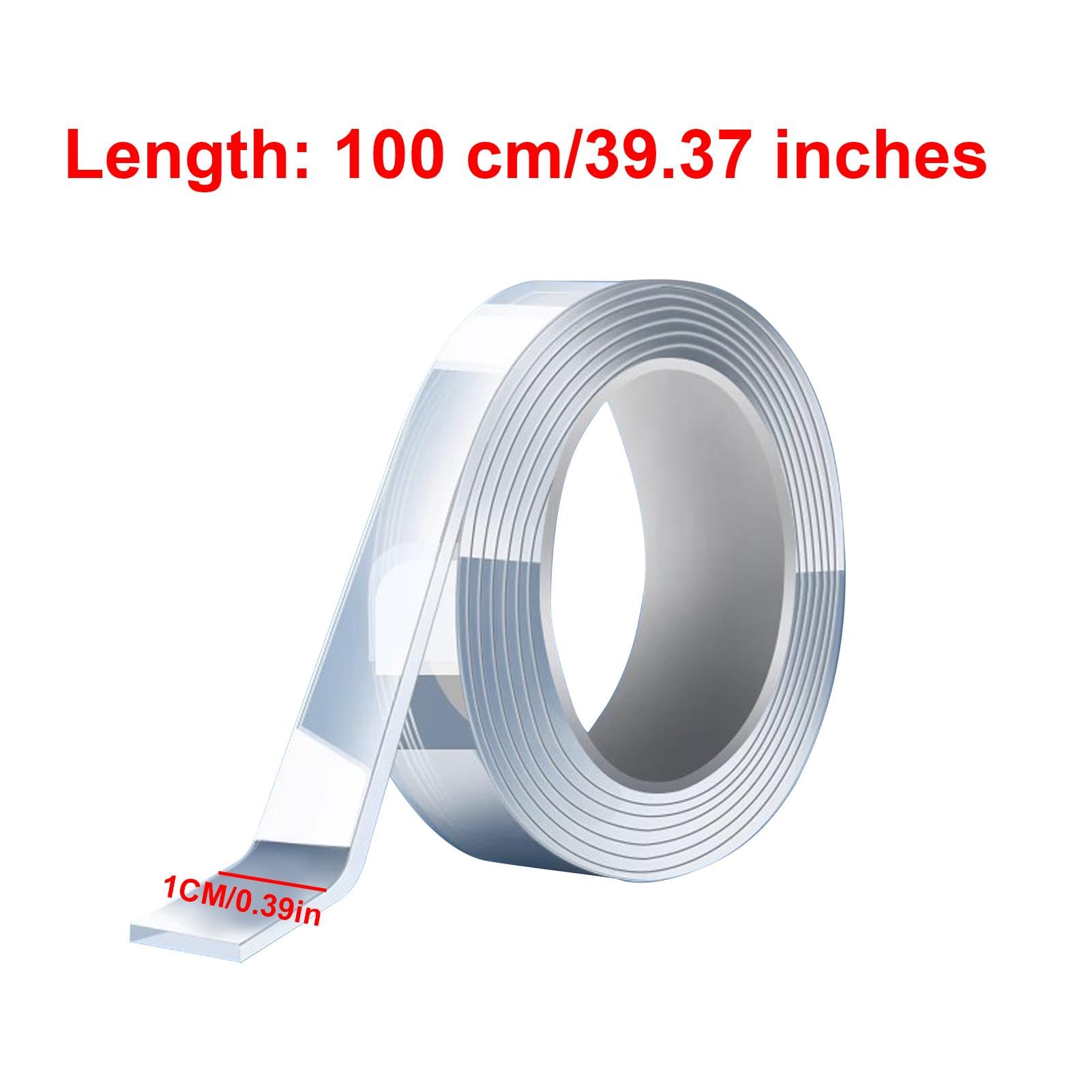 Ruban Adhésif Double Face,ruban Adhésif Double Face,Ruban Adhésif Transparent En Rouleau - Ruban Adhésif Amovible, Découpable, Ruban De Montage étanche Pour Murs En Bois, Carrelage, Céramique