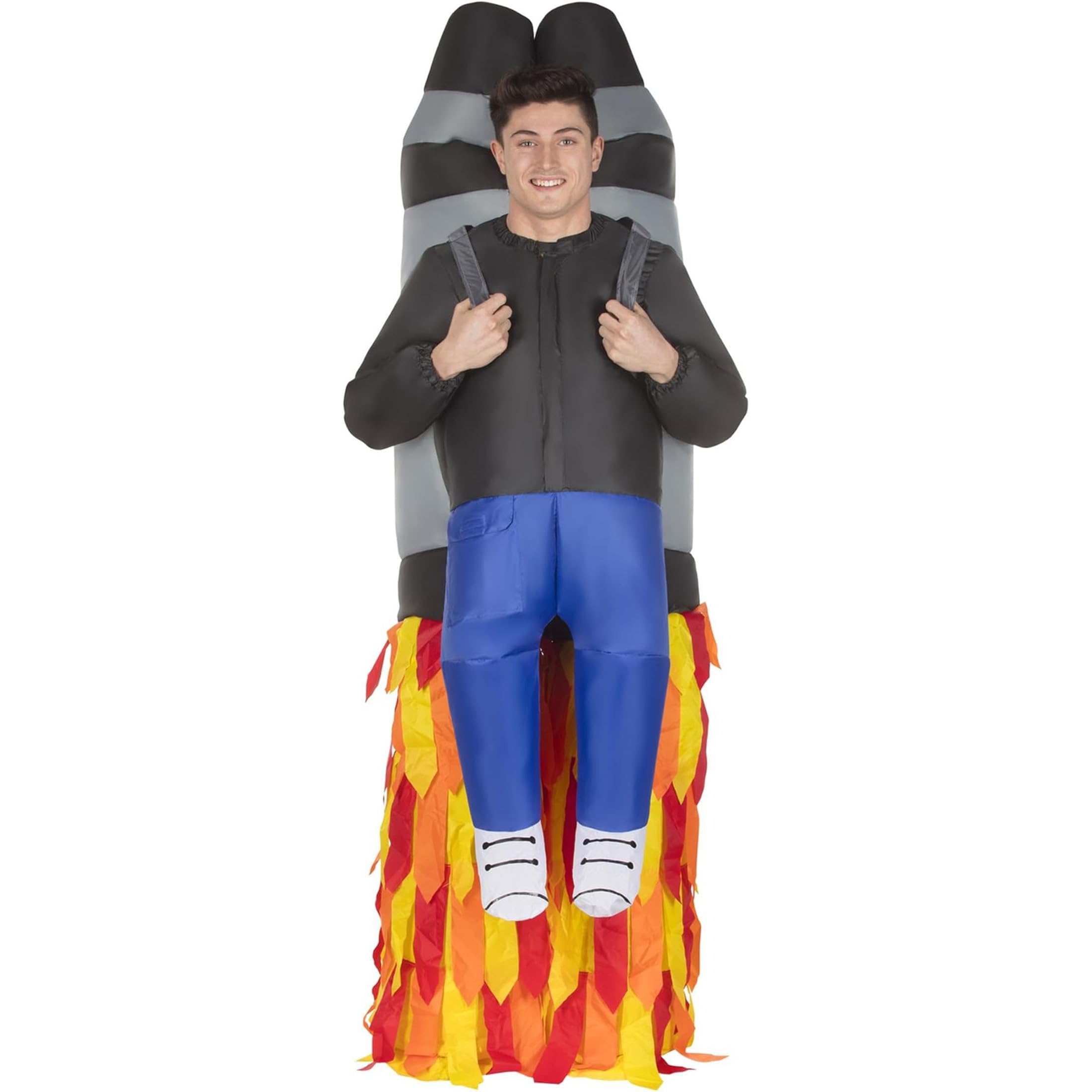 Morph Disfraz Inflable Jetpack, Traje Divertido Cohete, Ideal para Fiestas y Eventos, Talla única