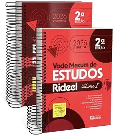 Vade Mecum De Estudos Rideel Lei Seca - Vermelhinho - 2026.2 - Dois Volumes