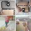 Six-Sided Aluminum Alloy Angle Measuring Tool - Full Metal Measuring Ruler Layout Tool for Handymen, Builders, DIY Carpenters, Craftsmen