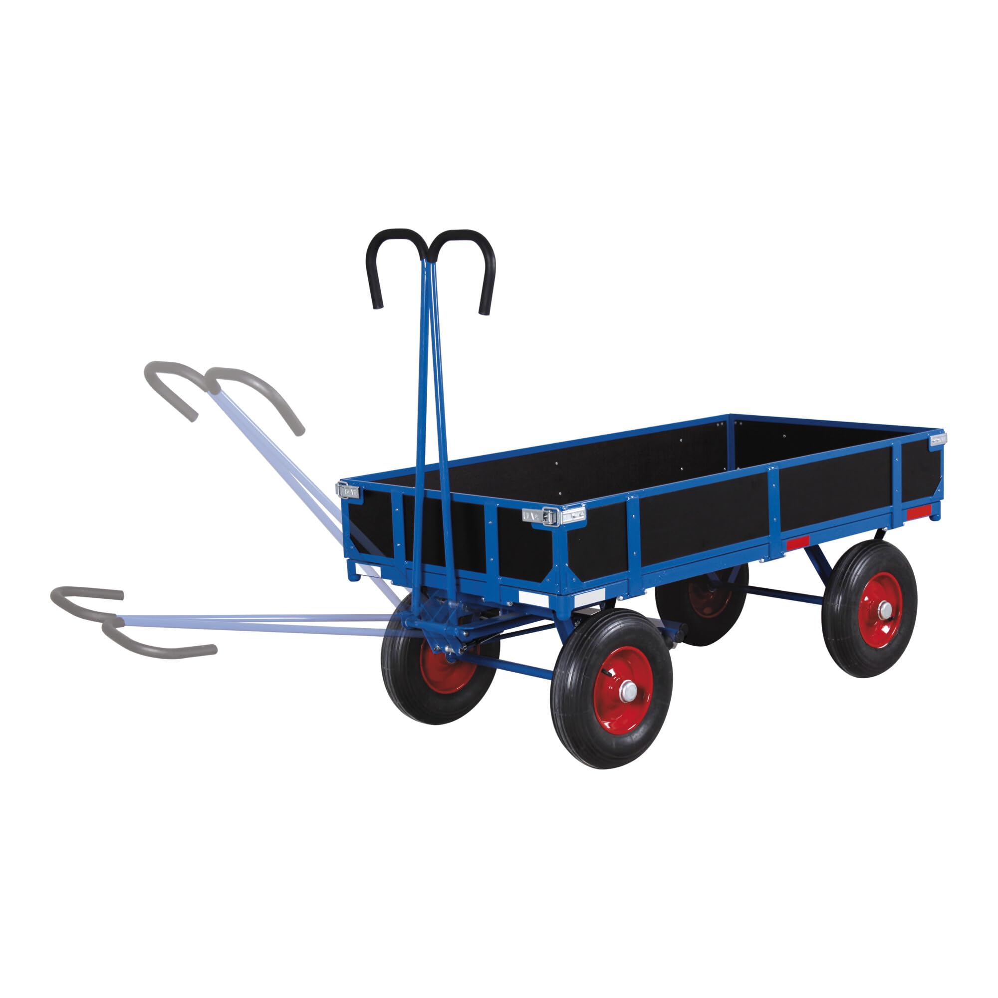 VARIOfit Handpritschenwagen mit Bordwand Luftbereifung 1.985 x 980 mm Traglast 1.000 kg