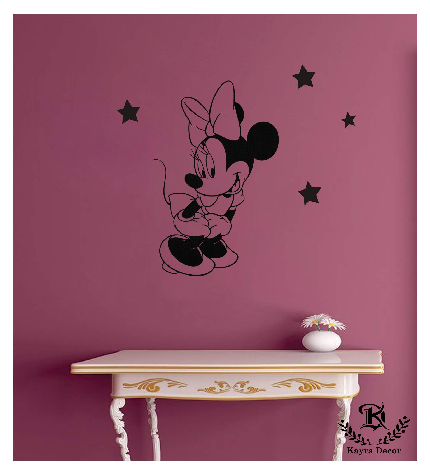 Kayra Decor Stencil for Wall Painting - Micky Design Pack of 1, 16 inch x 24 inch.