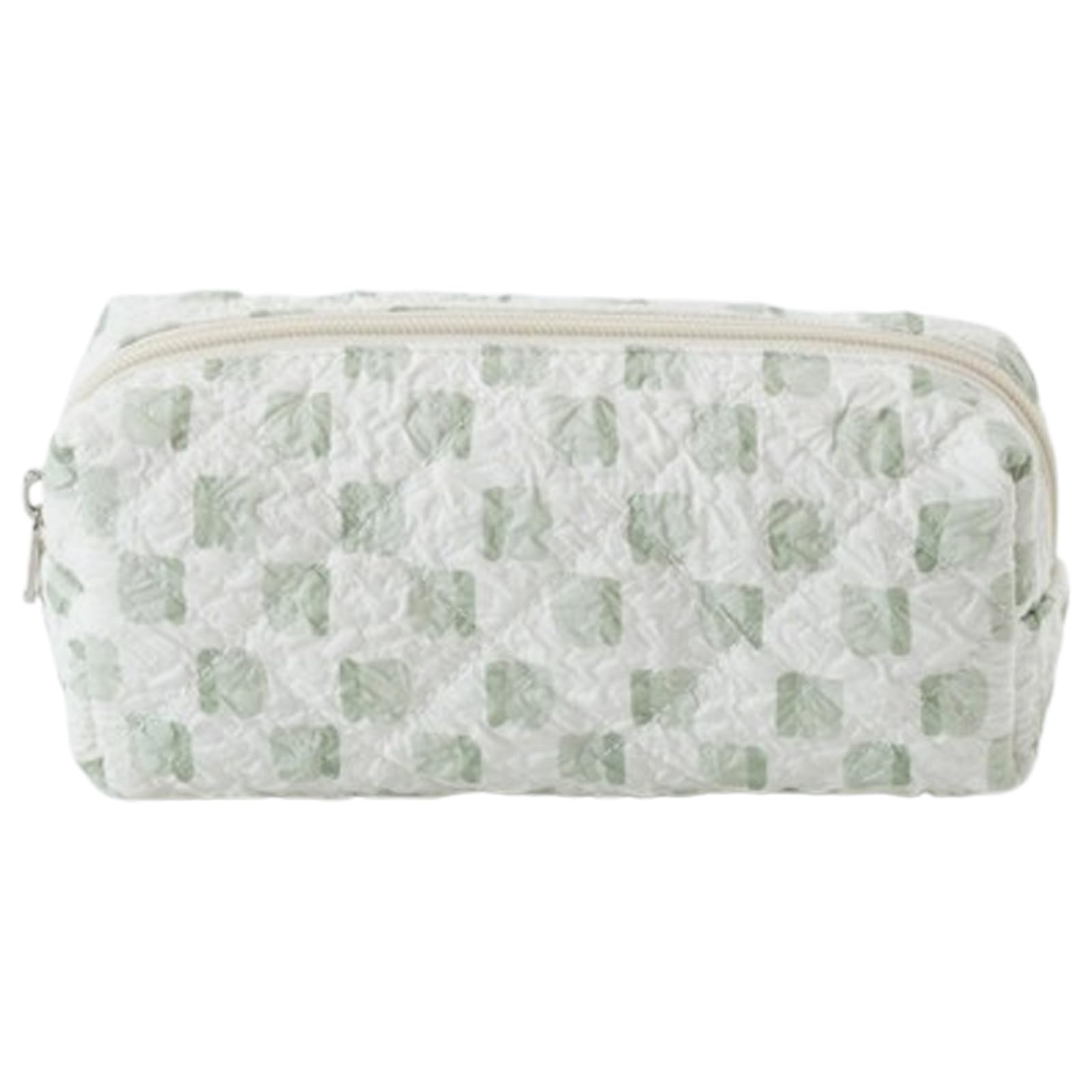 Qiwenr Pencil Case, Large Capacity, Unisex Pencil Case, The Cute Cartoon Bag can be Used as a Key, a Cosmetic, and is Easy to Carry(Green) — image 1