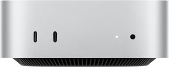 Apple Mac mini Desktop PC has M4 chip, 10-core CPU and 10-core GPU: 24GB Unified Memory, 512GB SSD Storage, Gigabit Ethernet. Compatible with iPhone and iPad