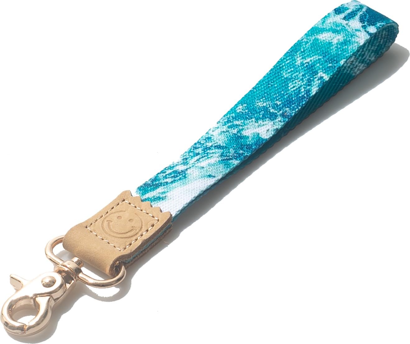 YYST DQL Ocean Waves blue lanyard wrist, keychain lanyard wristlet, keychain wrist strap (ocean) — image 1