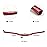 Wake 31.8mm MTB Mountain Bike Handlebar, Aluminum Alloy Mountain Bike Bicycle Riser Handlebar Extra Long 720/780mm with Paint Matte Surface (Red, 780mm)