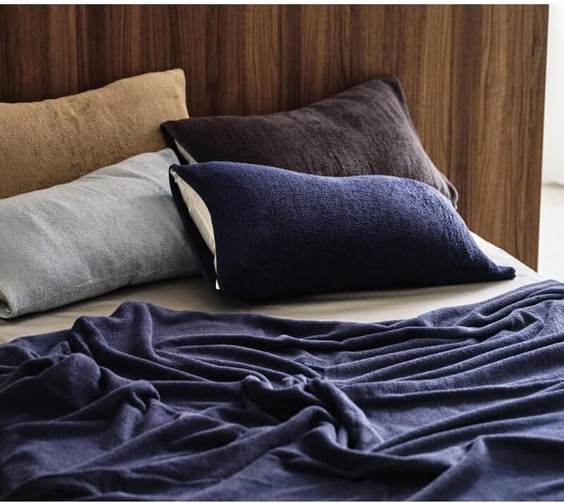 春の贈り物便り のびのびタオルピローケース nishikawa ネイビー 約64&times;36cm