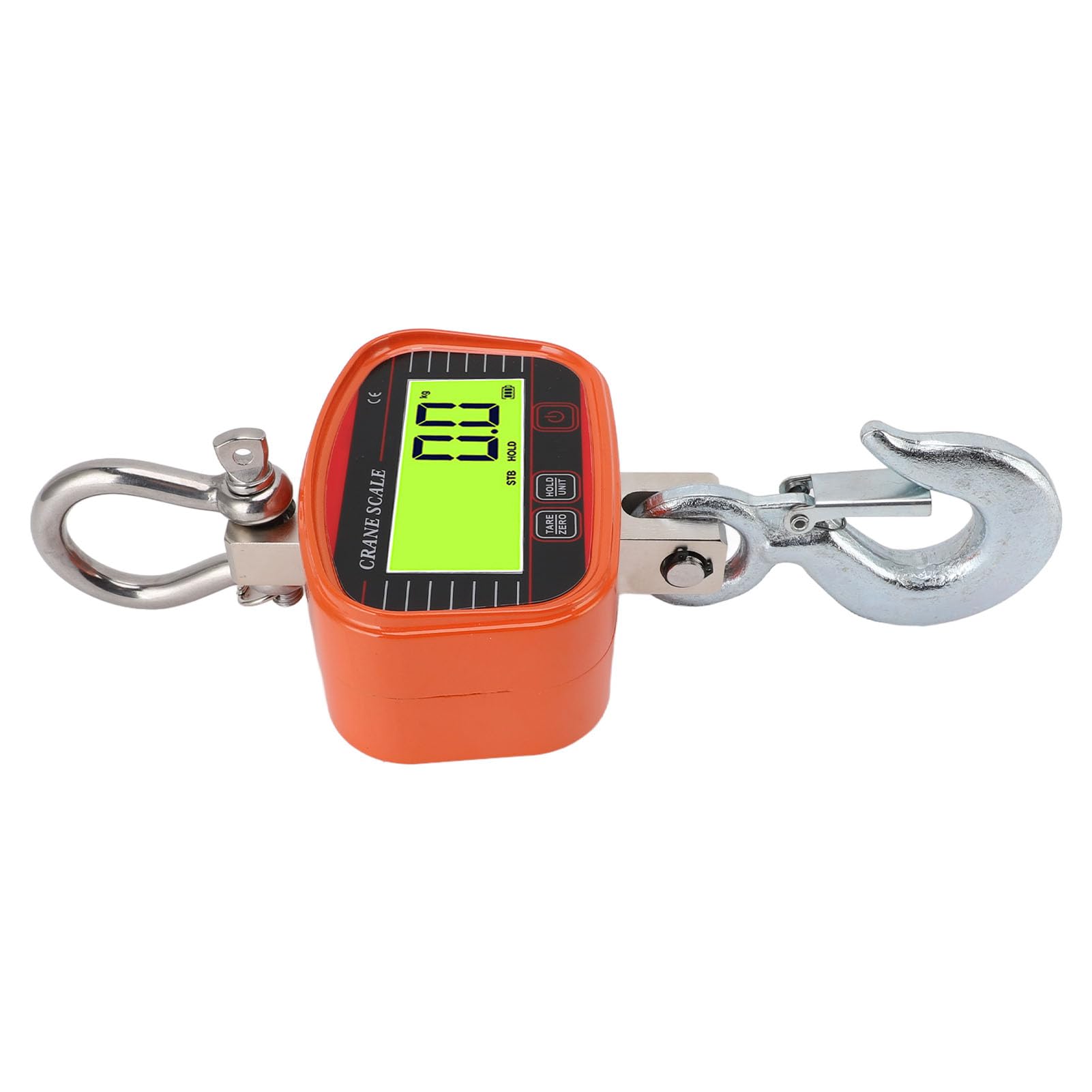 Fafeicy Bilancia Industriale a Gancio 2000kg, Pesatura Pesante con Telecomando e Display LCD Retroilluminato per Fabbrica Agricola (ORANGE)