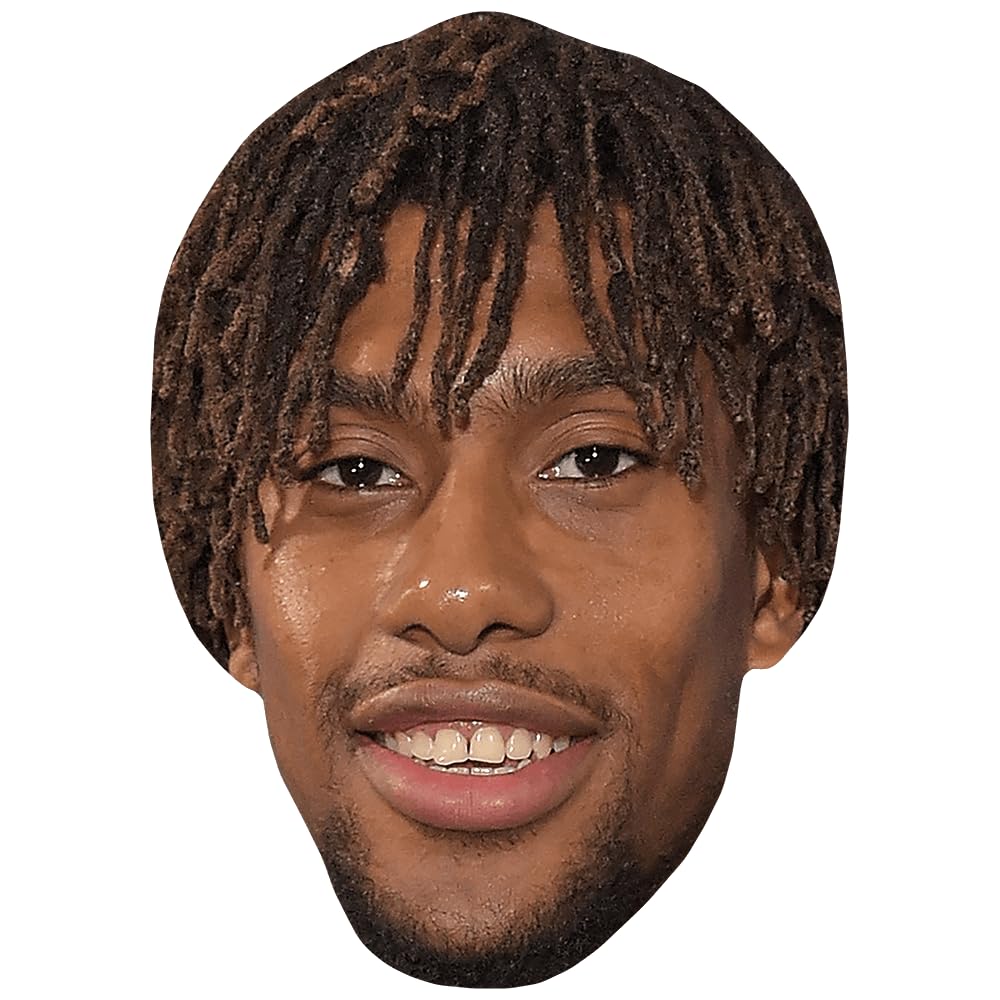 Alex Iwobi (Smile) Celebrity Mask, Flat Card Face, Fancy Dress Mask