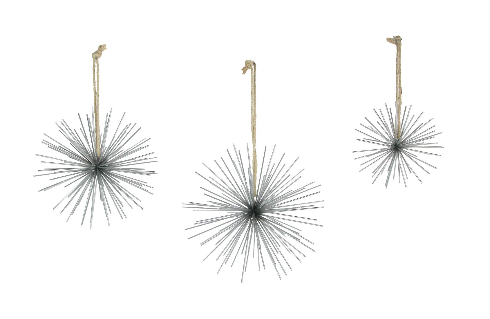 Cintres en corde en métal argenté lot de 3 de marque Things2Die4 pour penderie et placard
