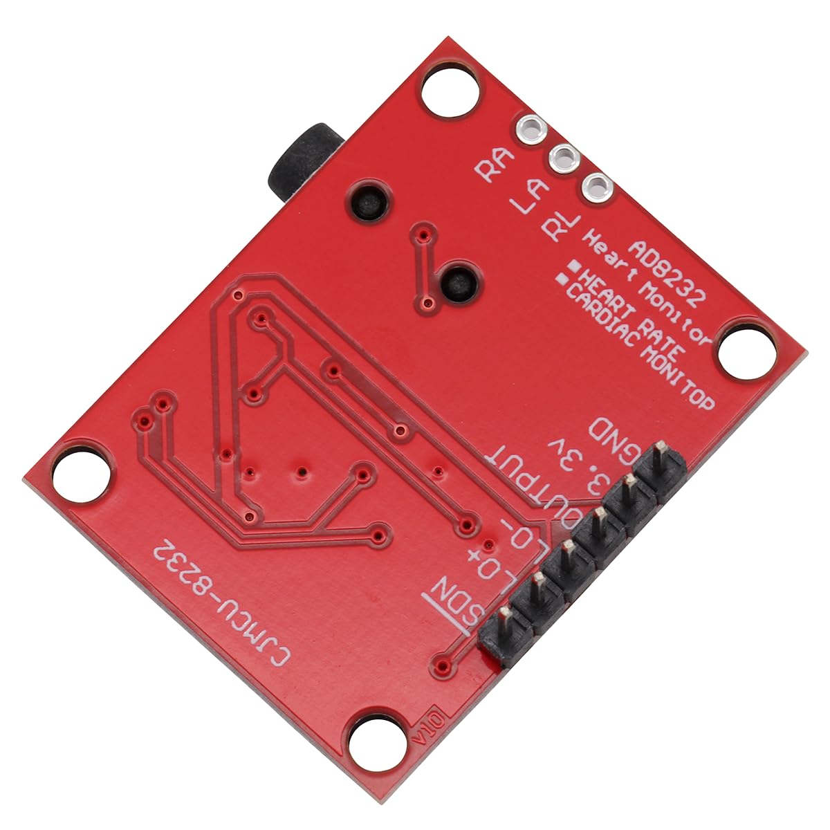 Module ECG AD8232 ECG Mesure Module de capteur de fréquence cardiaque d'impulsion capteur de surveillance KIT ECG avec câble
